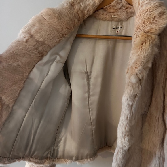 Vintage Genuine Rabbit Fur Coat - Picture 4 of 6